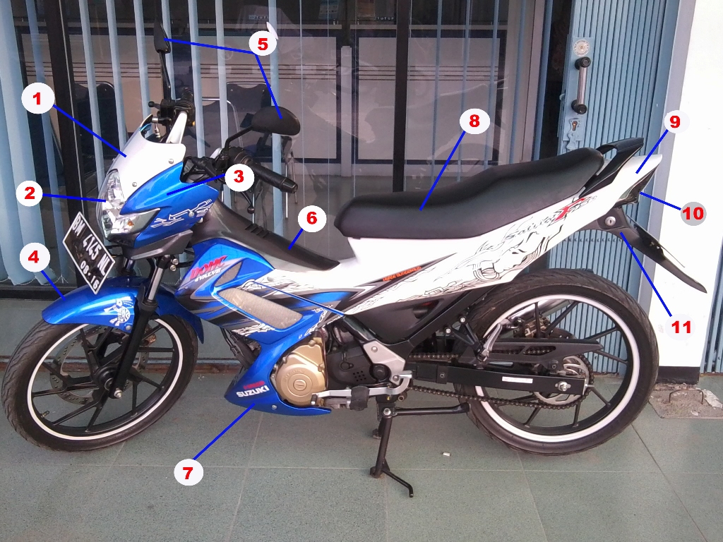 Harga Body Vario 125 Full Set Imitasi. HARGA BODY PART SUZUKI SATRIA FU