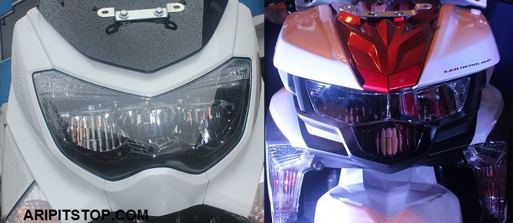 Soul Gt Vs Vario 125. Komparasi Nyala Lampu LED Yamaha NMAX vs Soul GT 125, Beda Pancaran Cahayanya