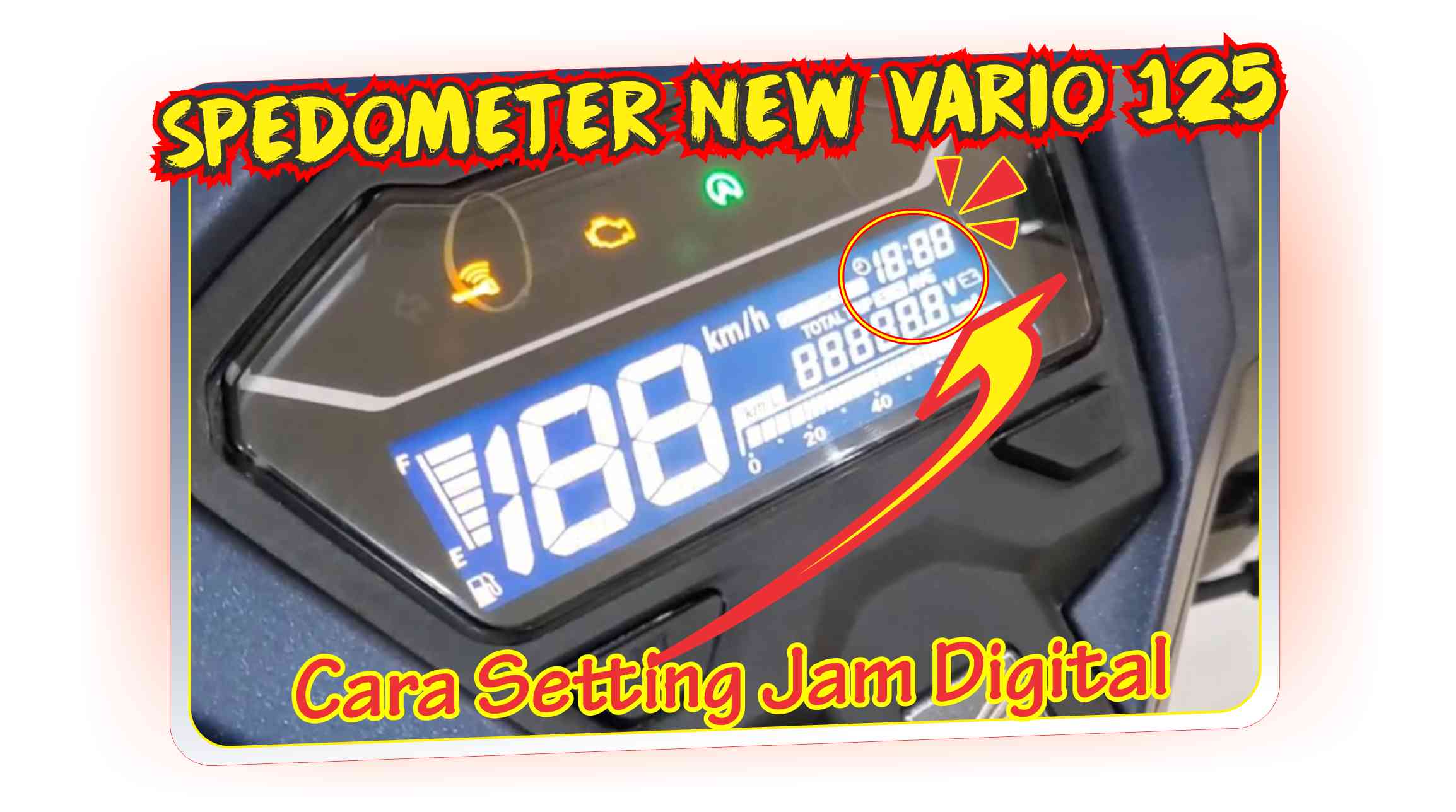 Cara Setting Speedometer Vario 125. Yuk Simak Cara Setting Jam pada New Vario 125
