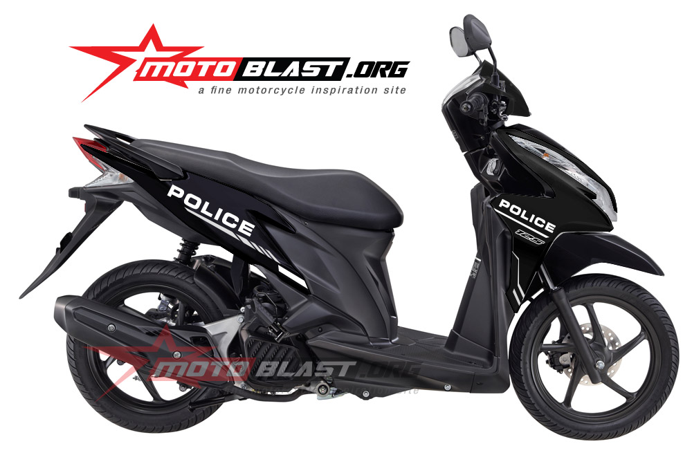 Modif Striping Vario 125 Iss. Modif striping Honda Vario 125 Iss black – Police!!