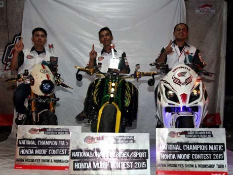 Kontes Modifikasi Honda Vario. Ini Tiga Pemenang Final Kontes Modifikasi Honda 2015