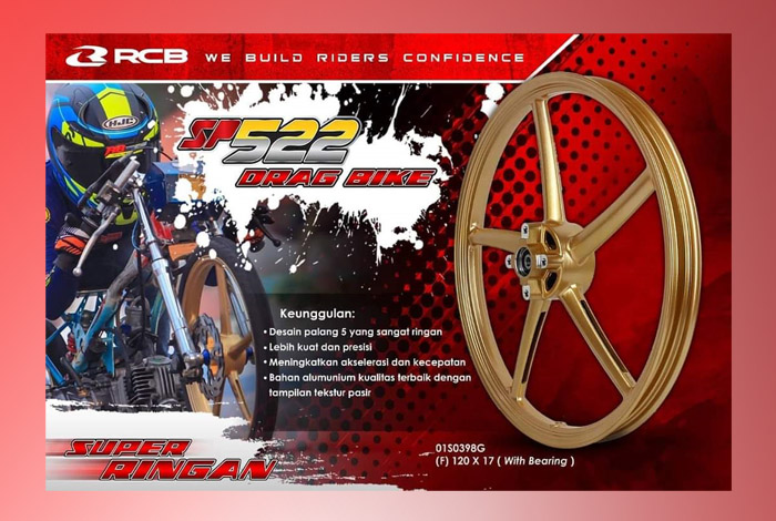 Berat Velg Rcb Vario. Josnya Pelek RCB SP522 Buat Dragbike, Beratnya Hanya 2,1 Kg
