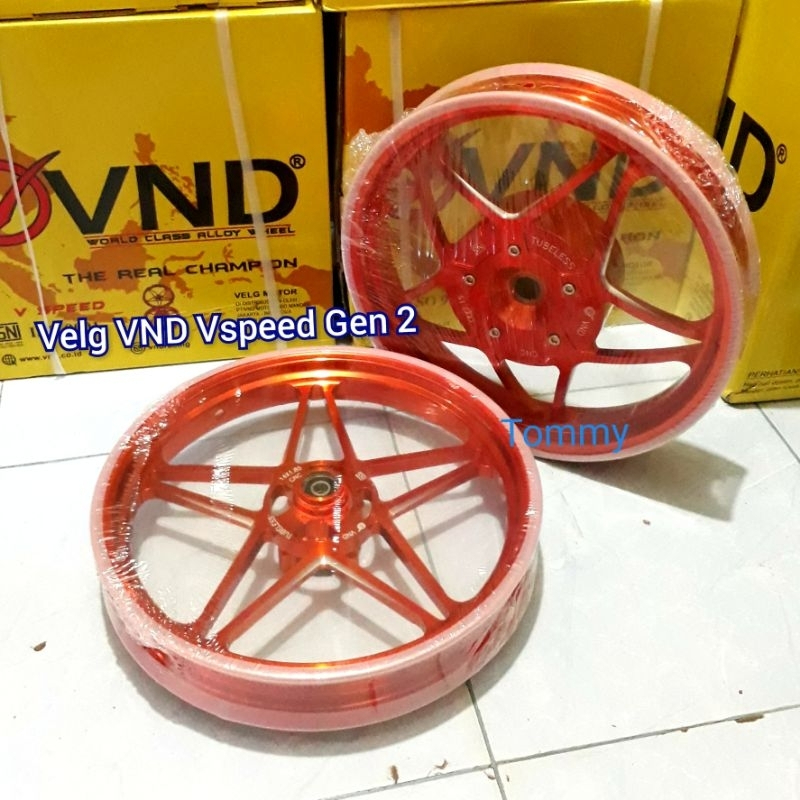 Ukuran Velg Vario 125 Cbs. Velg VND BINTANG V SPEED Vario 110 125 150 160 Beat Scoopy Mio Spacy Genio Aerox lebar 185/215-14 AK55 AK 55 Delkevic