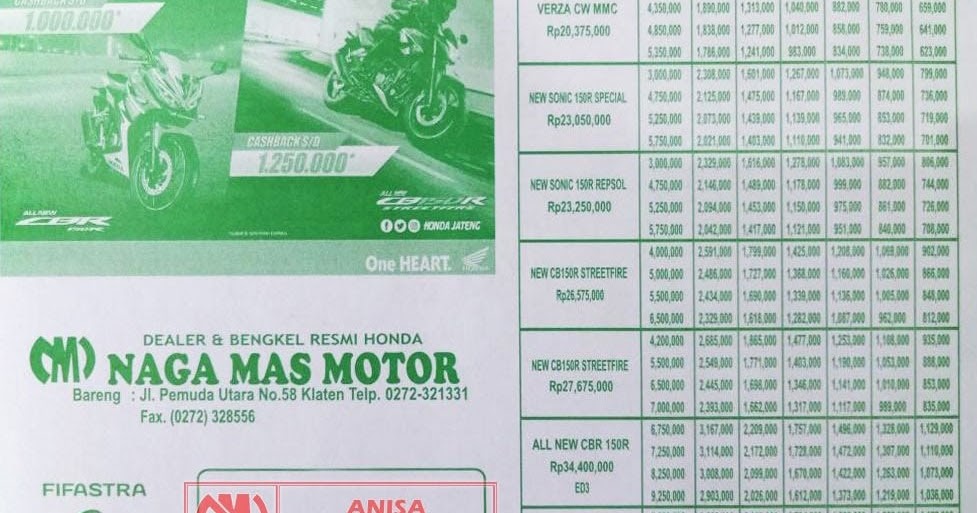 Brosur Motor Honda Vario 2021. BROSUR KREDIT MOTOR HONDA TERBARU 2021