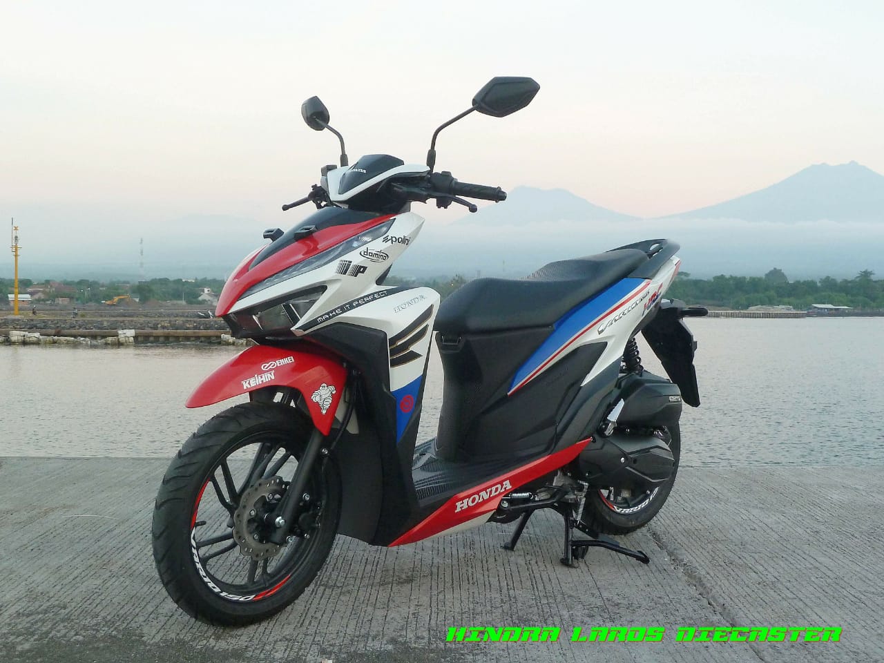 Modifikasi Body Vario Techno 150. Custom Decal New Honda Vario 150 eSP 2018 Ala Skuter Paddock