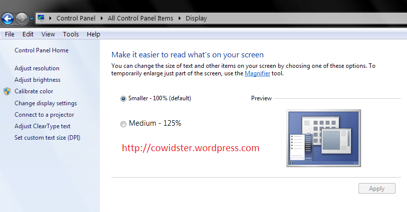 Honda Vario Font. Memperbesar Font di Windows 7 Tanpa Mengubah dpi