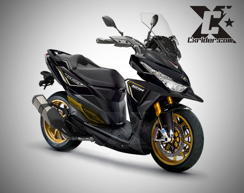 Modifikasi Vario 150 Hitam Touring. konsep modifikasi Vario 150 / 125 full touring