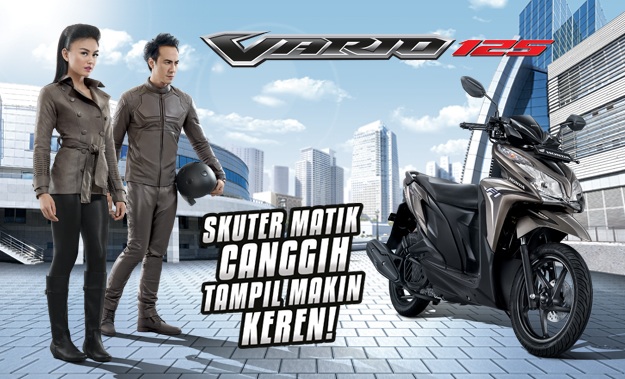 Vario 125 Putih Biru 2014. Update Vario 125 FI 2014, Warna Baru + Combi Brake System Jadi Fitur Standar!