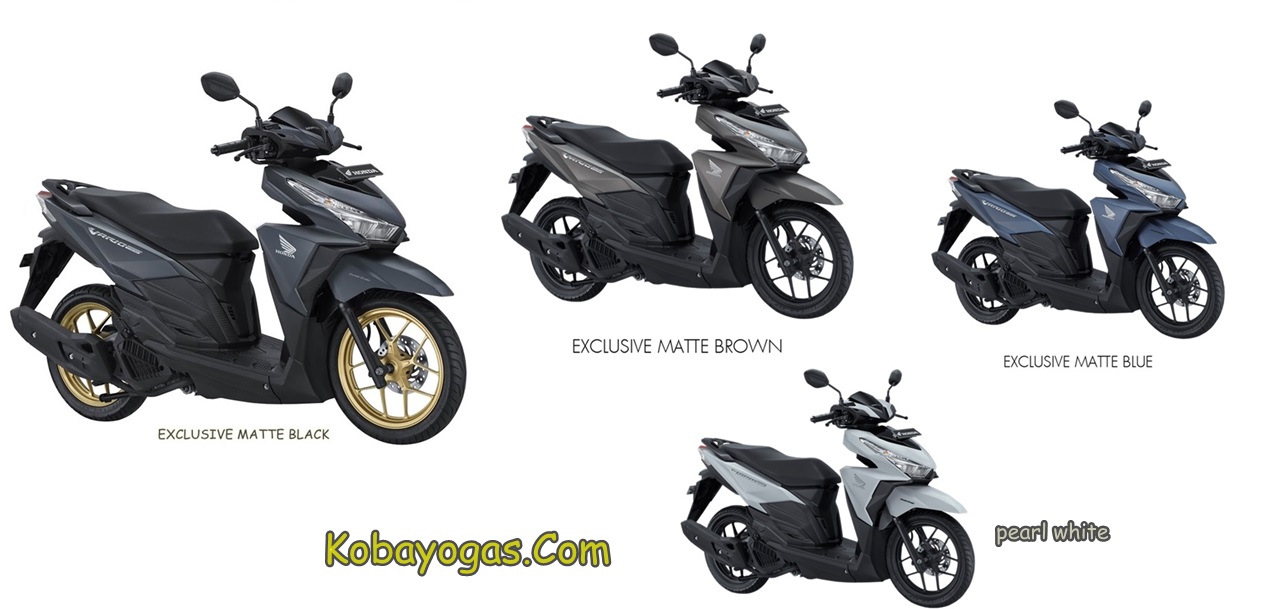 Vario Merah Velg Emas. Ini Dia Warna Baru Honda Vario 150 Facelift, Hitam Matte Dengan Velg Emas