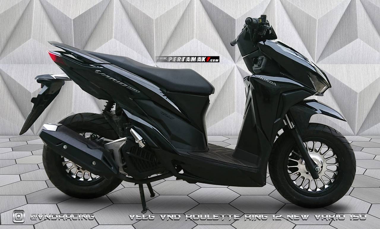 Velg Vario Modif. Modifikasi Honda Vario 150 Velg 12 Inchi VND Roulette, Bagaimana? - Pertamax7.com