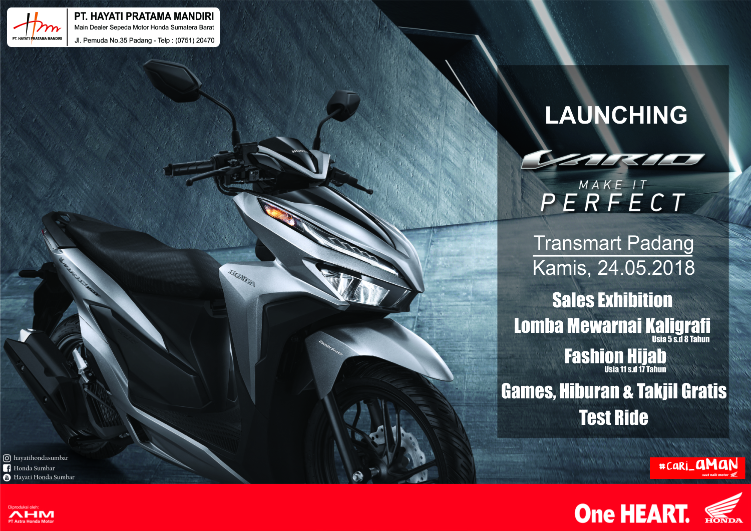 Vario Honda New. Regional Public Launching Honda New Vario