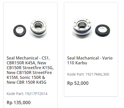 As Water Pump Vario 110. Lebih Murah Ganti Sil Waterpump CB150R/CBR150R Pakai Vario 110