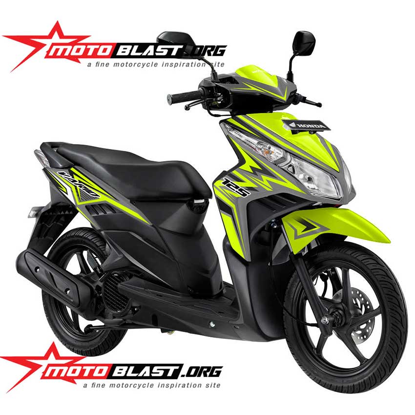 Vario Techno Silver. Decal Stiker Honda Vario 110 Techno Silver Yellow Thunder