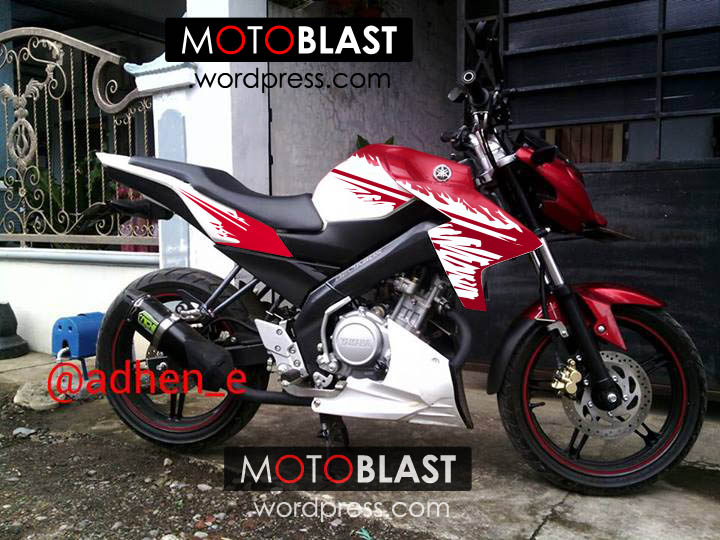 Modif Striping New Vario Merah. Modif Striping New Vixion Merah Putih!!