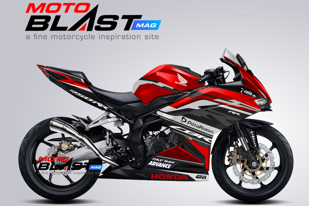 Honda Vario Modifikasi Sport. Modifikasi Striping Honda CBR250RR RWB sport