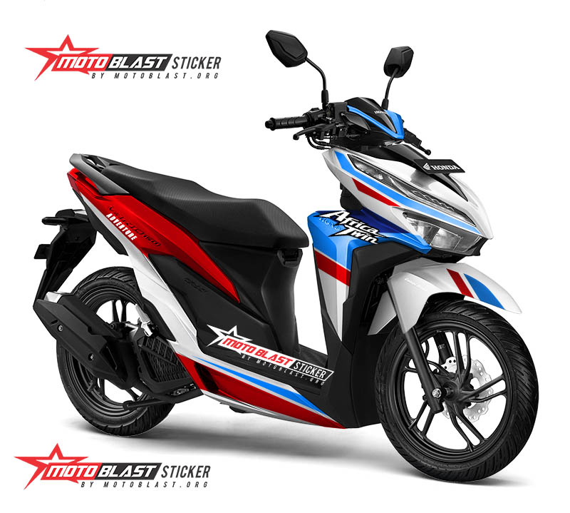 Modifikasi Motor Vario 150 Terbaru 2020. Modifikasi striping Honda Vario 150 Africa twin