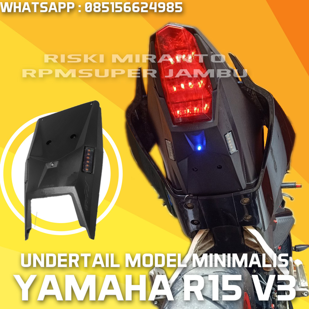 Undertail Vario 150 Harga. Undertail Yamaha R15 V3. Murah dan Plug and Play