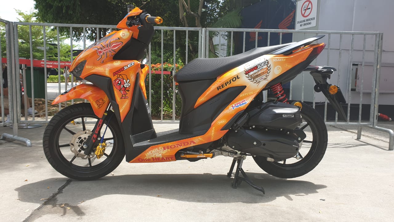 Honda Vario Repsol 2019. Ngepoin Vario 150 Paddock Scooter Juara dunia MotoGP 2019