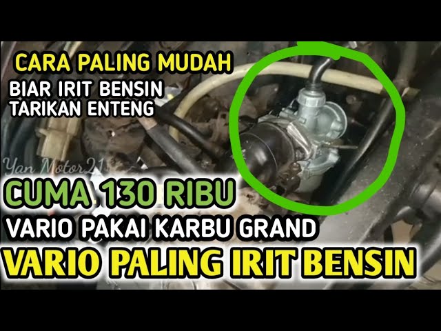 Modifikasi Motor Vario Karbu. Cara Membuat Vario Karbu Irit