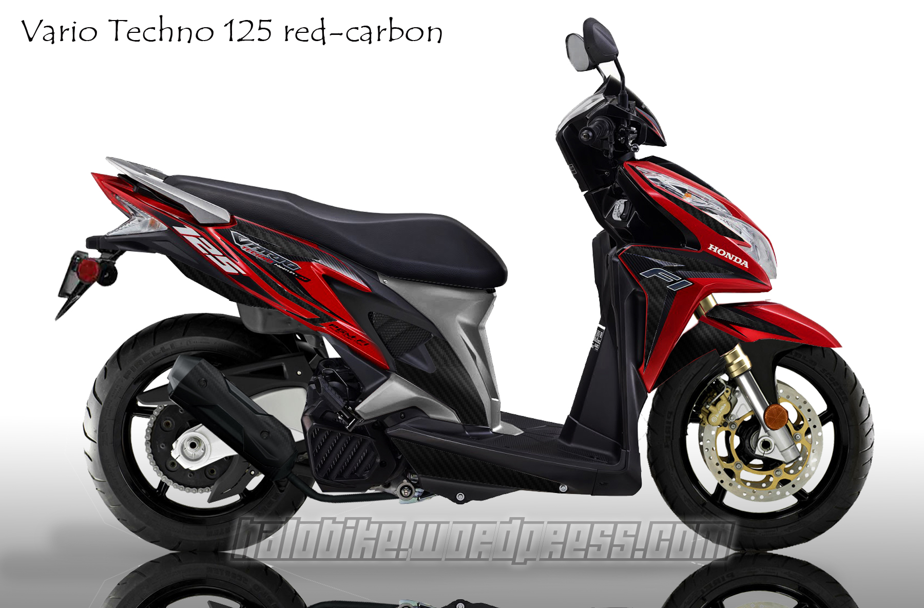 Modifikasi Skotlet Vario 125 Merah. Skotlet Motor Vario 125 Full Body: Modifikasi yang Membuat Motor Anda Tampil Beda