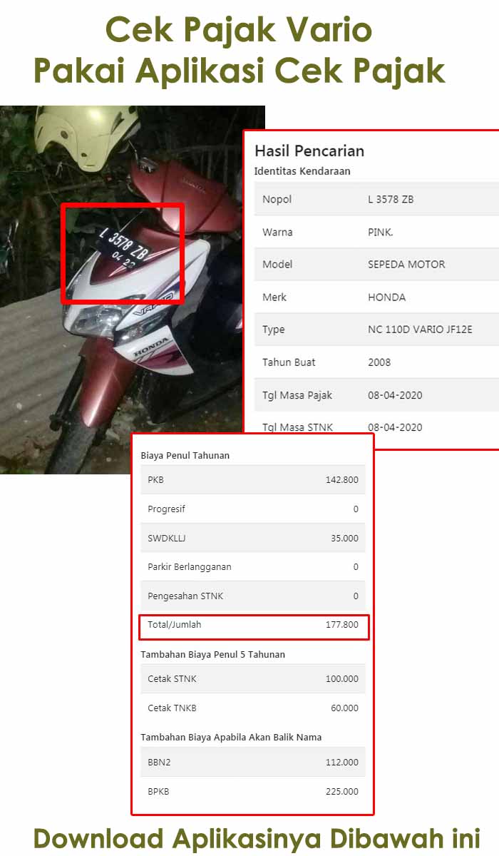 Biaya Ganti Plat Vario 2016. Biaya Ganti Plat Motor Vario 150 Tahun 2016