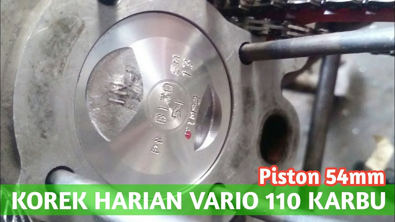 Knalpot Vario 110 Second. Ukuran Piston Vario 110 Karburator dan Fungsinya