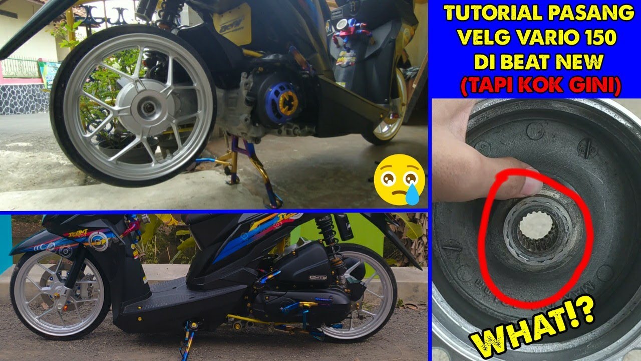 Velg Modifikasi Untuk Vario 150. Apakah Velg Beat Bisa Dipasang di Vario 150?