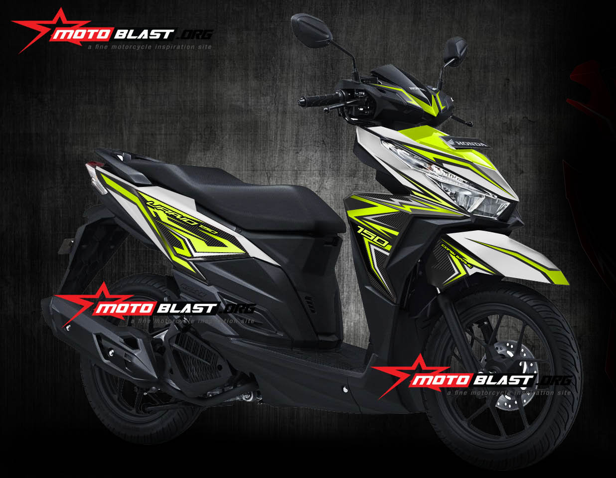 Modif Striping New Vario Merah. Download Koleksi 58 Modifikasi Striping All New Vario 125 Terlengkap