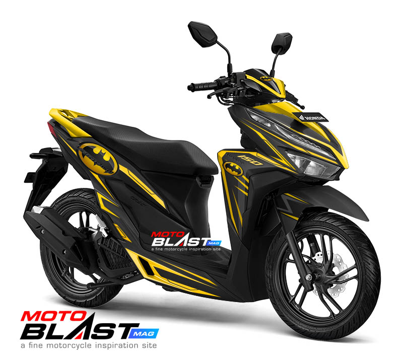 Modif Vario Facelift. Modifikasi Striping Honda Vario 150Esp Facelift 2018 Batman