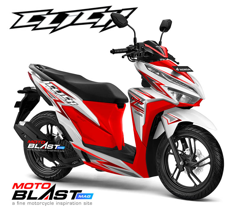 Modif Vario Facelift. Modifikasi Striping Honda New Vario 150 Facelift 2018 Livery CLICK Thunder