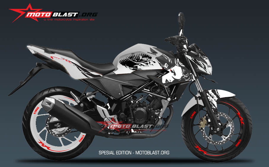 Modif Striping New Vario Merah. Honda New CB150R striping Kabuki dalam 3 warna hitam, putih dan merah