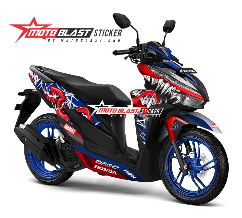 Decal Vario 150 Hello Kitty. Inspirasi stiker Honda Vario 150 Venom, sangarr bro