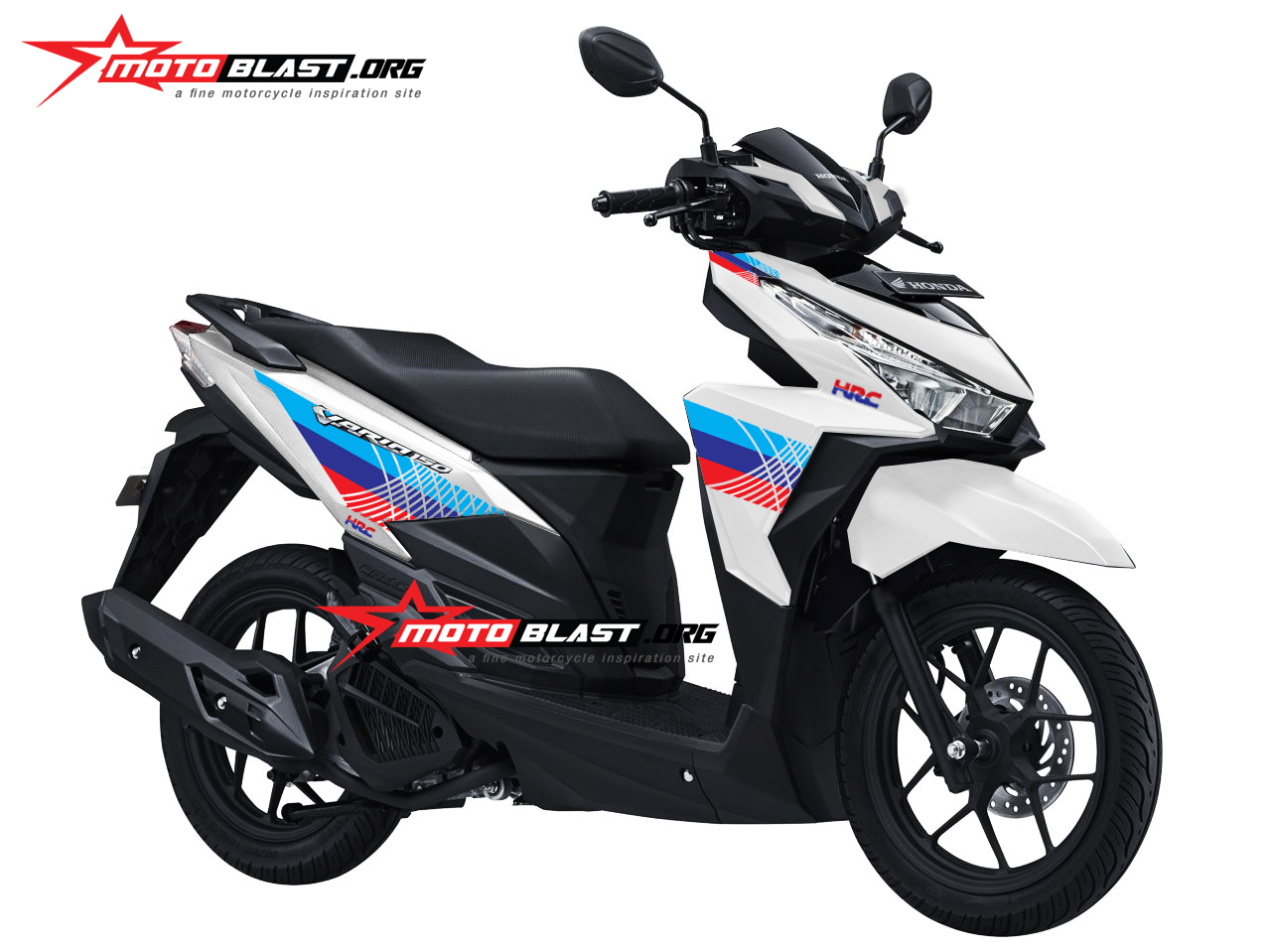 Modifikasi Vario 150 Old. Modifikasi striping Honda Vario 150 Old livery HRC, ciamik tenan gaess