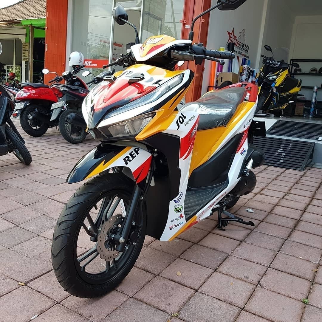 Stiker Vario 125 Repsol. All New Honda Vario 150 Berseragam Repsol. Racun Modif Decal Nih!