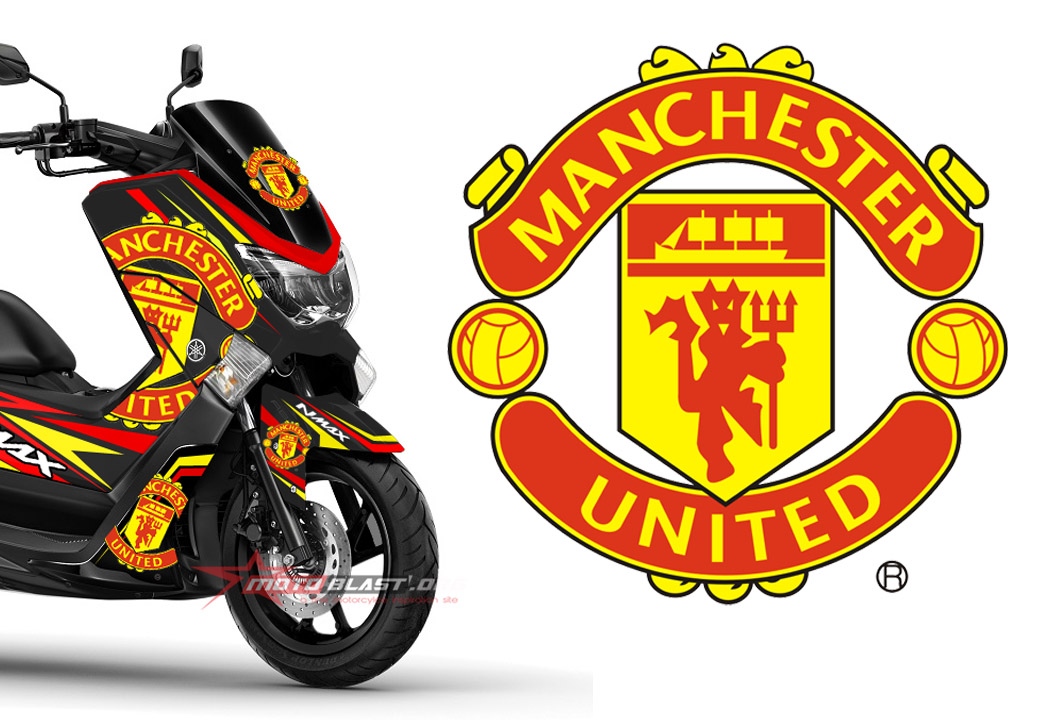 Modifikasi Vario Ala Nmax. Graphic Kit NMAX Black livery Manchester United