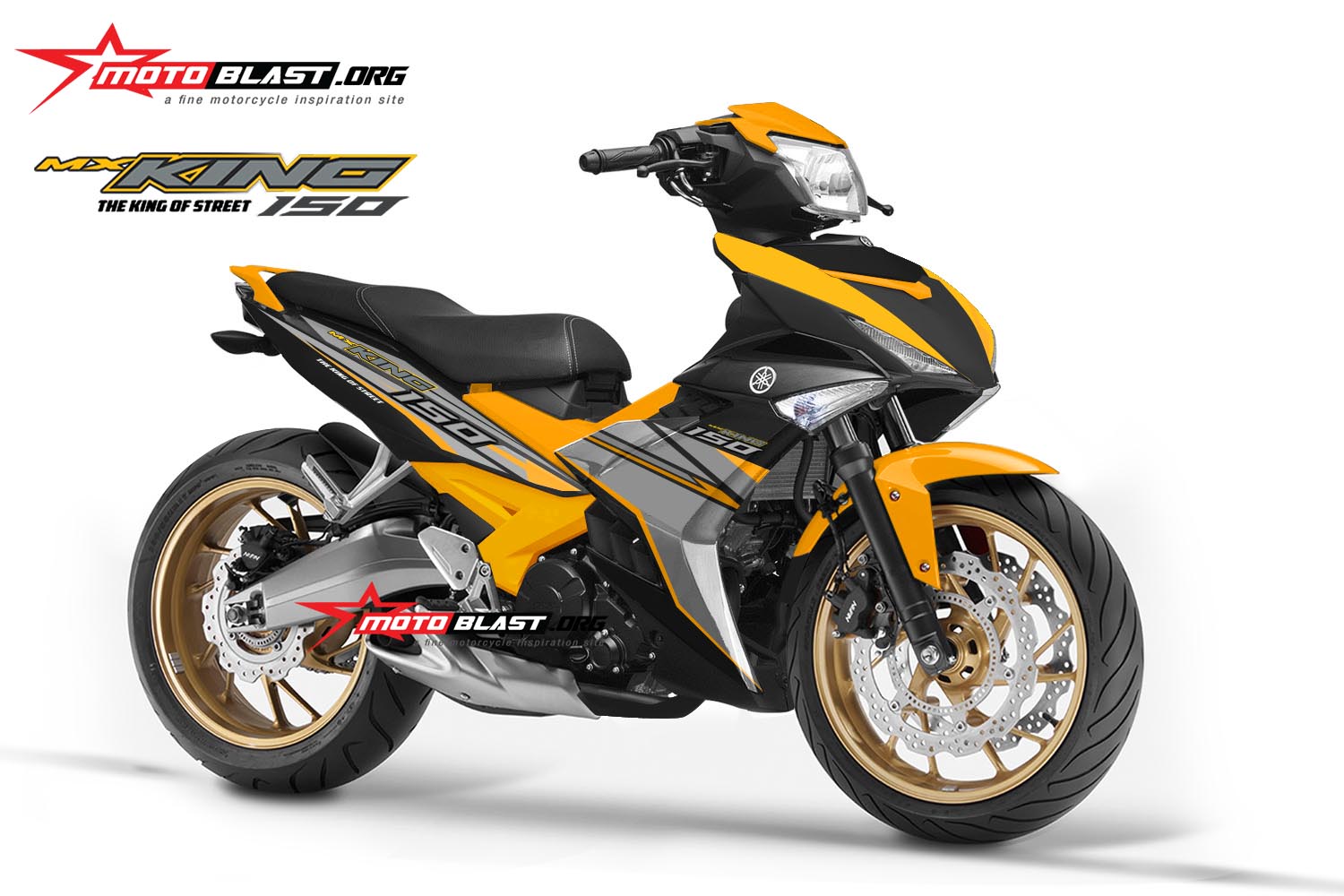 Modifikasi Honda Vario 125 Orange. Modifikasi Striping Yamaha Mx King 150 Orange sport