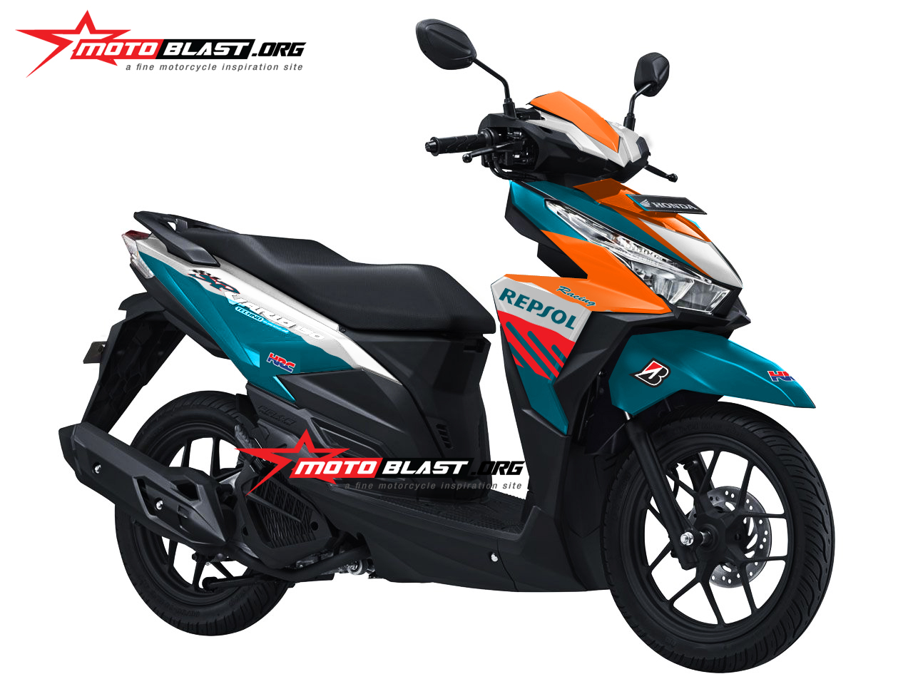 Honda Vario 150 Repsol Review. Modif striping Vario 150 repsol nsr