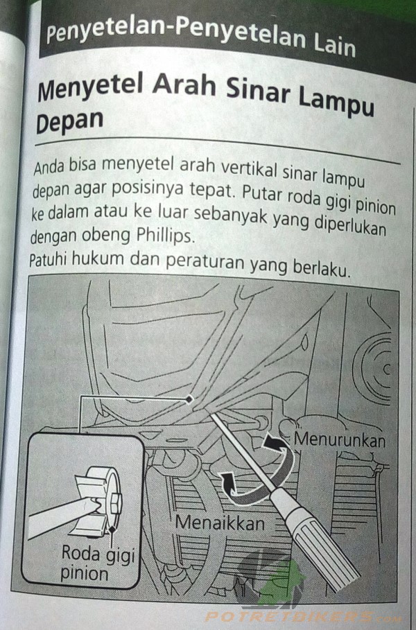 Cara Setting Lampu Depan Cbr 150 Facelift. Cara setting ketinggian Lampu LED All New CB150R dengan simpel