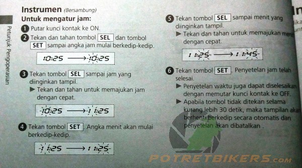 Cara Setting Jam Di Vario 150. Cara setting Jam di Speedometer All New Honda CB150R dengan mudah