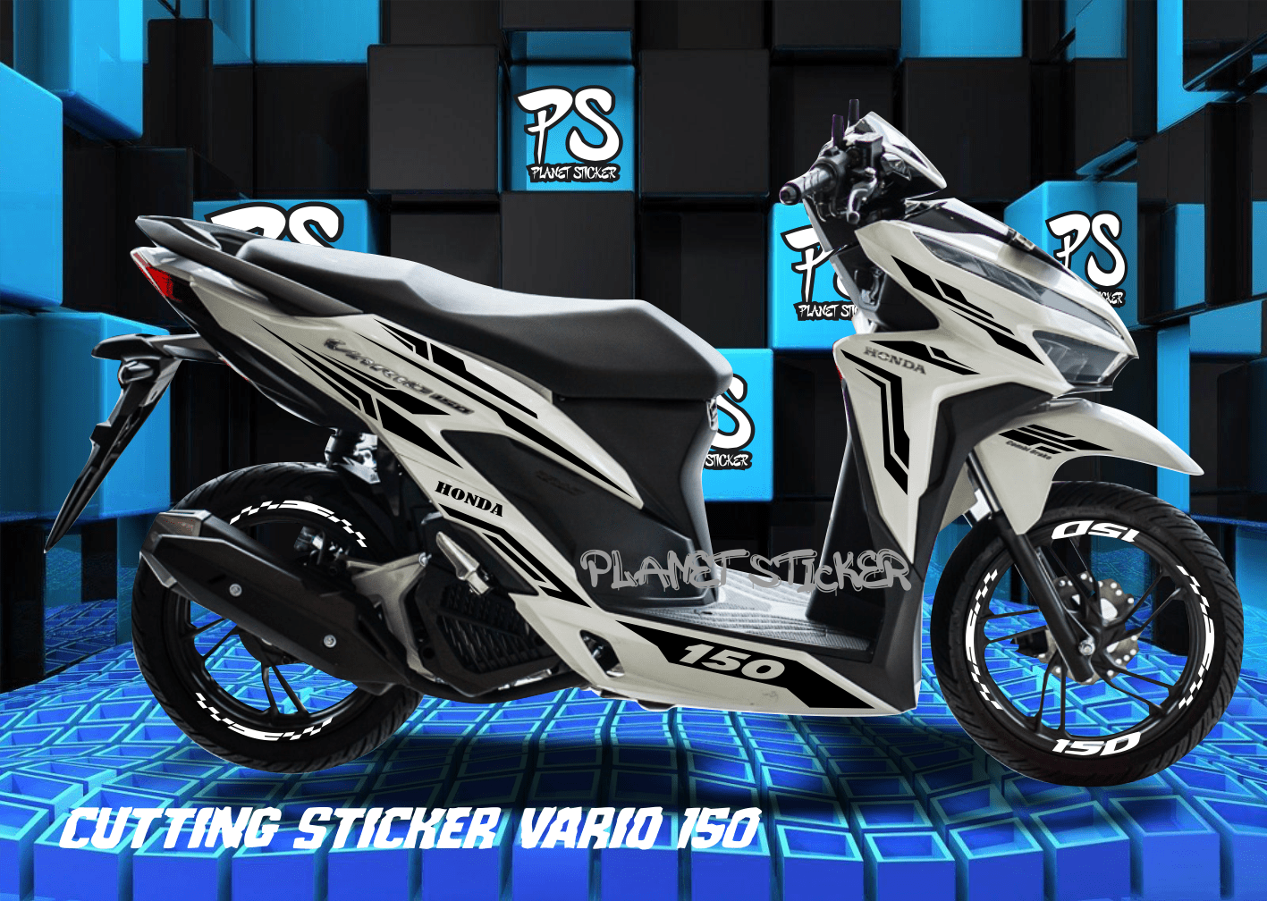 Harga Cutting Stiker Vario Techno. 38+ Harga Cutting Sticker Vario 150 Putih Menawan