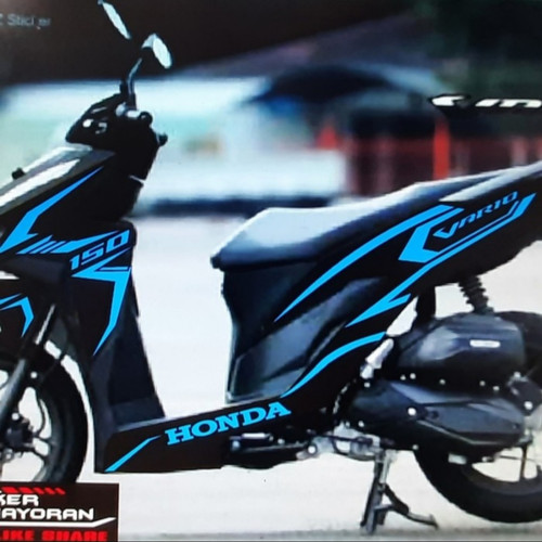 Modif Cutting Vario Techno. 36+ Cutting Sticker Vario 125 Putih Biru Keren