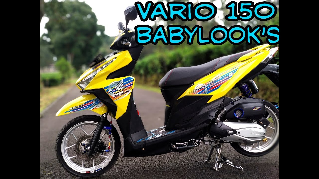 Modif Vario 150 Babylook. Modifikasi Vario 150 Babylook, Roda Motor Terlihat Gambot : Okezone Otomotif