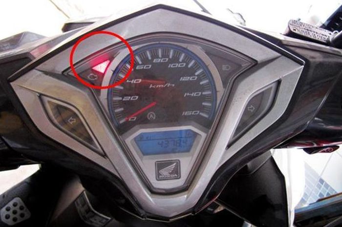 Speedometer Vario 125 Menyala Merah. Lampu Indikator Radiator Vario 125 Menyala : Vario Holic