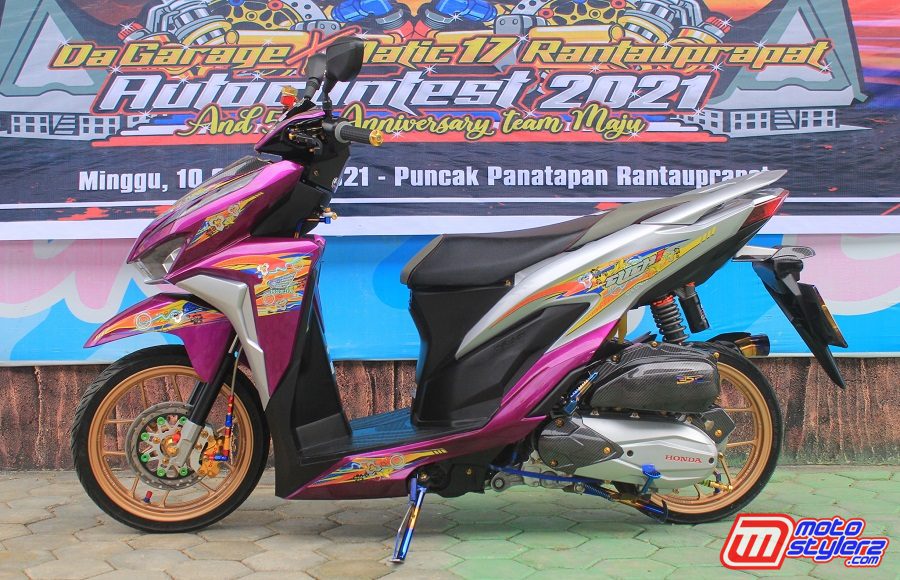 Thailook Vario 125 Warna Ungu. Modif Vario 150 Warna Ungu : Vario Holic