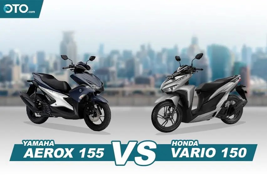 Aerox Dan Vario Bagus Mana. Untuk Harian, Pilih Honda Vario 150 atau Yamaha Aerox 155?