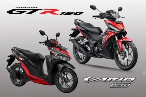 Motor Vario 150 Eksklusif. Harga Selisih Sedikit, Pilih Varian Eksklusif Honda Vario 150 atau Supra GTR150?