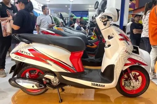 Modifikasi Vario Techno Airbrush. Yamaha Tawarkan Grand Filano Hybrid Modif Airbrush di PRJ 2023, Harga Tambah Rp3 Jutaan