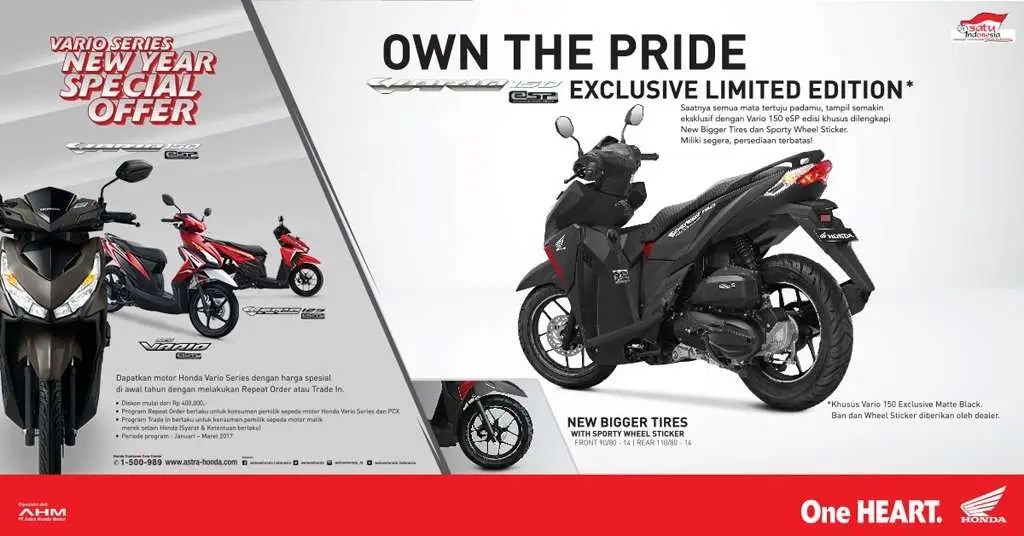 Vario 150 Exclusive Limited Edition. ​Honda Vario 150 Exclusive Limited Edition