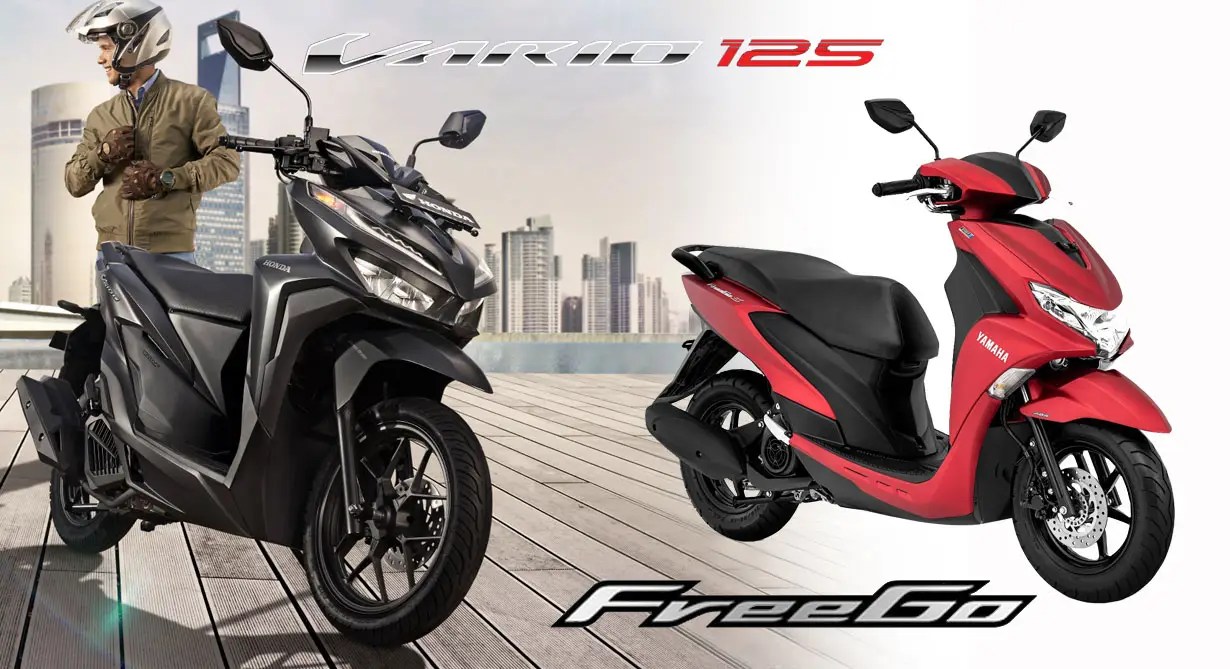 Komparasi Vario 125 Vs Freego. KOMPARASI: Yamaha FreeGo S VS Honda Vario 125?