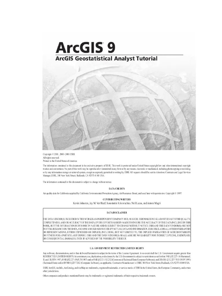 Variogram In Arcgis. Tutorial Analisis Geostatistik Arcgis